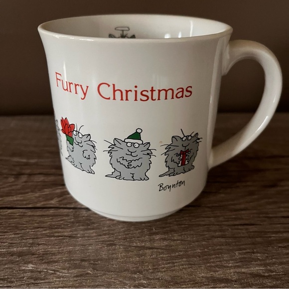 Sandra Boynton Furry Christmas Coffee Mug Vintage Cartoonist - Picture 6 of 13
